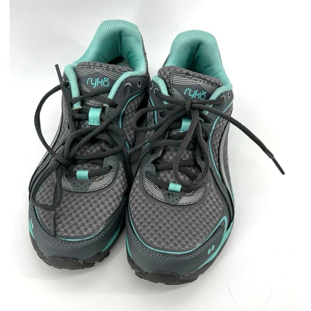 Ryka Sky Walk Women's Walking Sneakers US Size 7M Gray Teal Athleisure